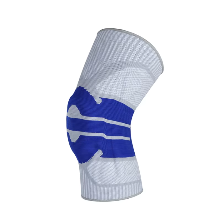 Gray knee compression sleeve